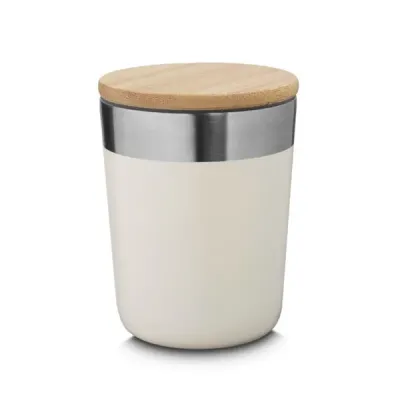 Copo térmico em aço inox, pintura fosca, com tampa