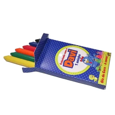 Conjunto de giz de cera fino