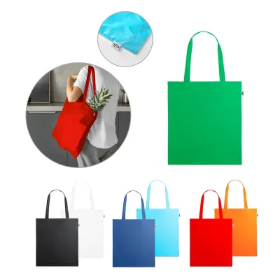 Sacola 100% poliéster reciclado - variações de cores