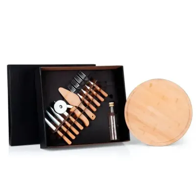 Kit Pizza em Bambu 35 Cm 