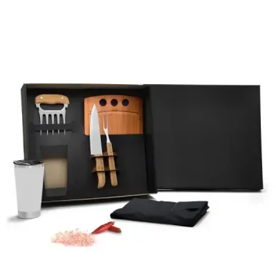 Kit para Churrasco com Copo Térmico