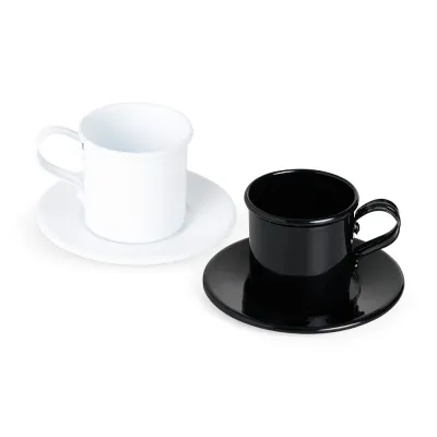 Xicara 100ml com pires (duas cores)