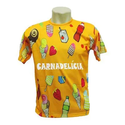 Abadá personalizado estampado em silk