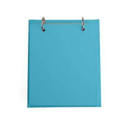 Bloco de anotações de mesa com trilho de ferro