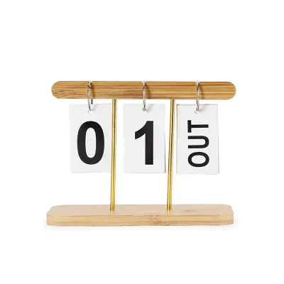 Calendário Permanente Bambu