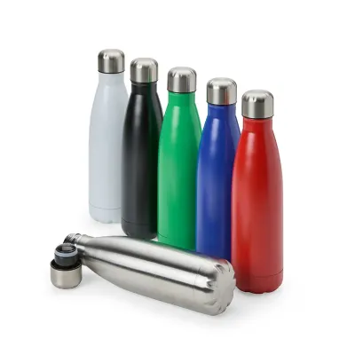 Garrafa térmica com tampa inox com capacidade de até 500ml