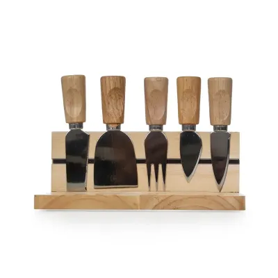Kit queijo bambu 6 peças
