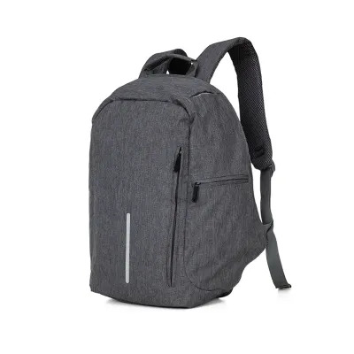 Mochila antifurto impermeável Cinza