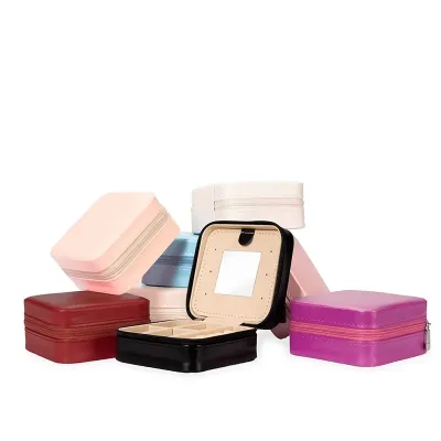 Porta-Joias com Espelho Pequeno - várias cores