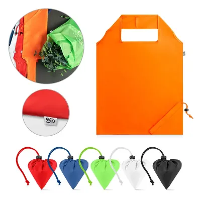 Sacola dobrável em poliéster reciclado 190T,