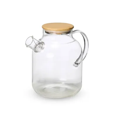 Chaleira em vidro borossilicato