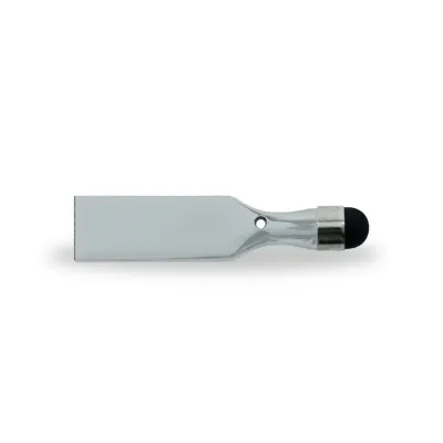 Pen drive metal brilhante de 4GB/8GB com ponteira touch.