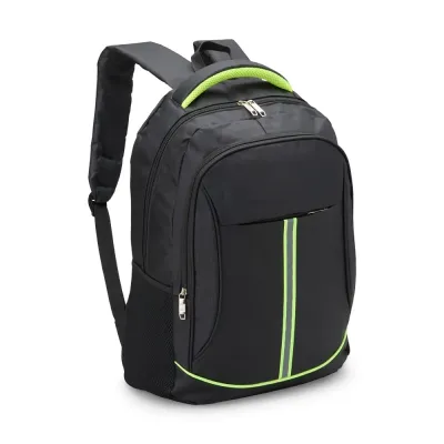 Mochila de nylon 30 Litros com três compartimentos, sendo o principal com bolso para notebook de ...