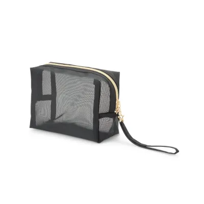 Nécessaire confeccionada em malha de nylon. Seu visual em malha, permite uma fácil visualização d...