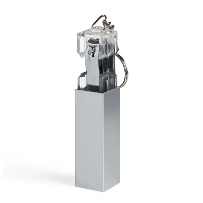 Chaveiro kit manicure 4 peças em estojo plástico. Possui lixa, pinça, empurrador de cutícula e co...