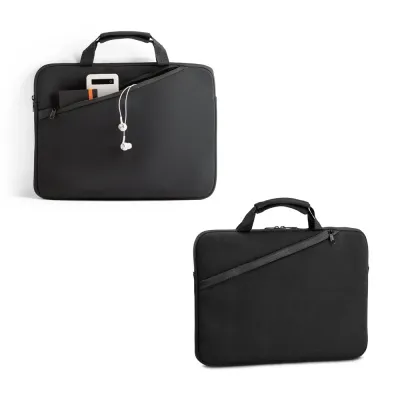 Pasta para notebook em soft shell de alta densidade para notebook até 14 com bolso frontal com zí...