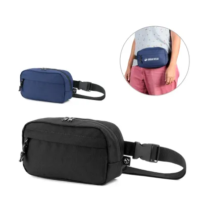 Pochete em poliéster reciclado 600D e forro em poliéster reciclado 210D. Possui 1 compartimento p...