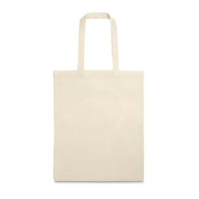 Sacola em 100% algodão (120 g/m²), com alças de 60 cm. 300 x 370 mm