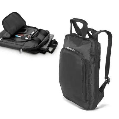 Mochila em 840D para notebook até 15. Contém 1 bolso principal com 3 bolsos adicionais e um bolso...