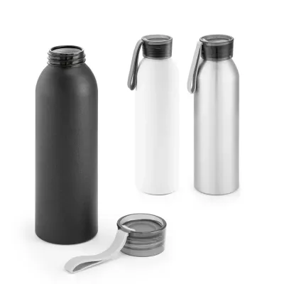 Squeeze em alumínio com tampa em PP e tira em silicone para facilitar o transporte. Capacidade at...