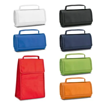 Bolsa térmica dobrável em non-woven (80 g/m²) com fecho em velcro e com capacidade até 2 L. Certi...