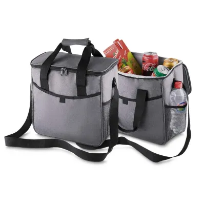 Bolsa térmica,capacidade 16 litros,tecido poliéster 300D, bolso frontal,alça de ombro regulável, ...