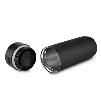 Garrafa em aço inox com parede dupla isolada a vácuo com capacidadde de até 450ml. Conserva tempe...