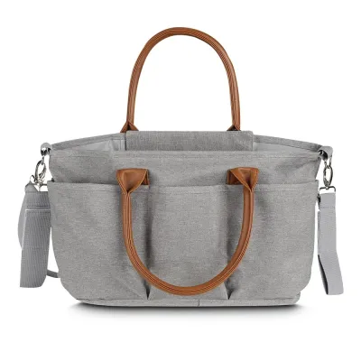 Bolsa Multifuncional em poliéster 300D com detalhes em PU e interior em 210D, possui 5 compartime...