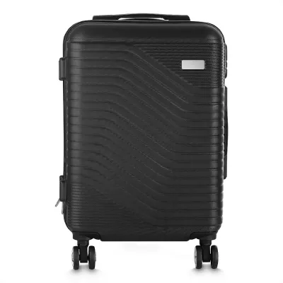 Mala de viagem em ABS e interior em poliéster 190D;\r\nAbertura frontal com ziper para acesso ao ...