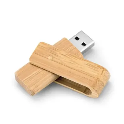 Pen drive em bambu 