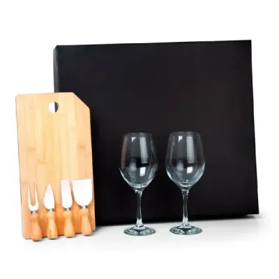 Kit personalizado  Queijo E Vinho - 7 Pçs