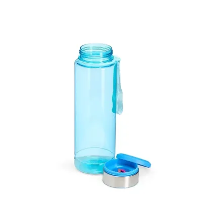 Garrafa Plástica Azul 950ml Porta comprimido