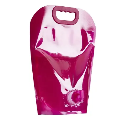 Squeeze Personalizado Dobrável Rosa 3 Litros