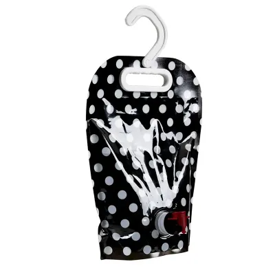 Squeeze Personalizado Preto Dobrável 3 Litros