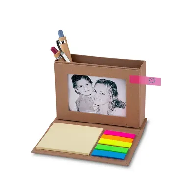 Bloco de anotação porta-retrato e porta-caneta - 1