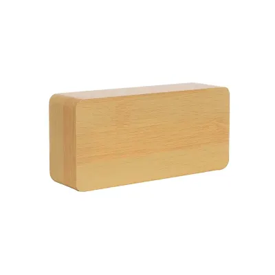 Relógio de Madeira com Display LED - 2