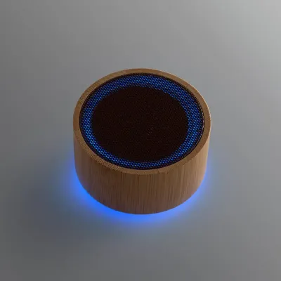 Caixa de som portátil em bambu e ABS - 3