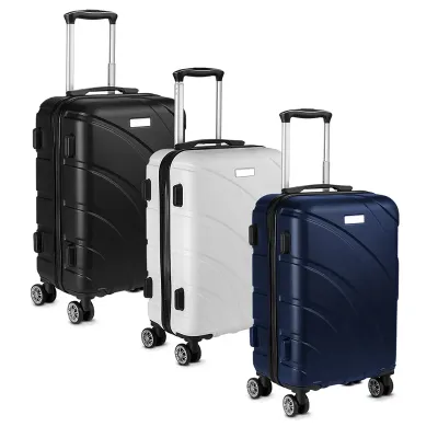 Mala de bordo em plástico ABS e interior em nylon 210D