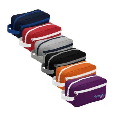 Necessaire organizadora em poliéster: várias cores