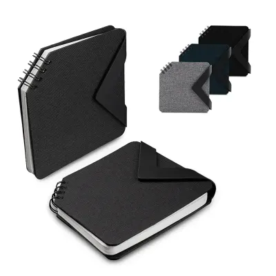 Mini caderno com capa em RPET 