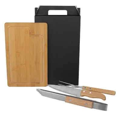 Conjunto Para Churrasco Com Pegador - 4 Pçs 