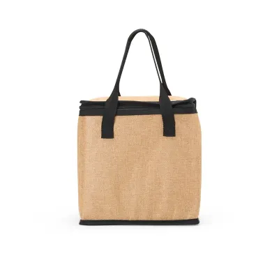Bolsa Térmica 14L em Linho c/ Textura Natural e Alça Curta