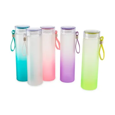 Garrafa de Vidro 470ml - Todas as cores