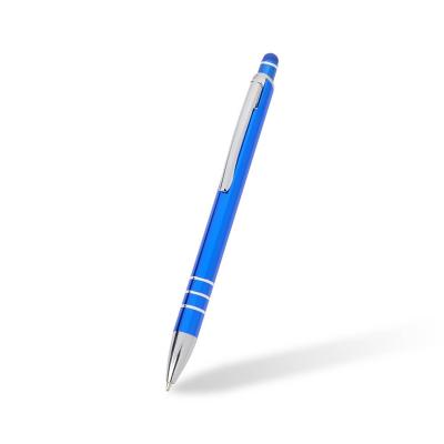 Caneta Metálica Touch. Versátil e elegante, possui acionador touch, clipe metálico e ponteira plá...