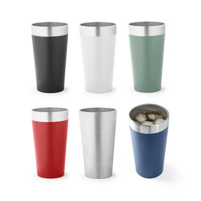 Copo de viagem térmico em aço inox é perfeito para manter suas bebidas na temperatura desejada du...