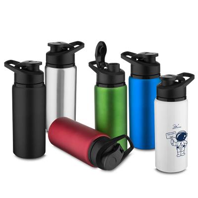 Garrafa de alumínio de 600ml com tampa, a companhia perfeita para suas aventuras diárias. Leve, r...