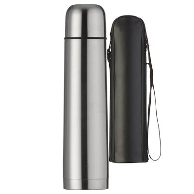 Garrafa térmica 1L em inox com tampa rosqueável, tampa interna em plástico resistente(basta um cl...