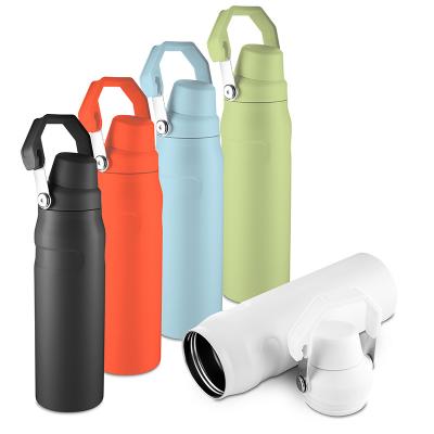 Garrafa térmica de 750 ml com parede dupla em inox (interno 304 / externo 201), pintura a pó e ta...