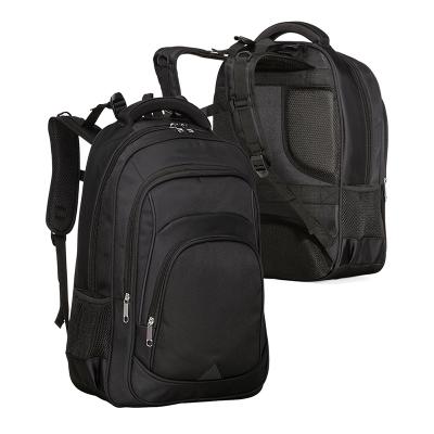 Mochila em poliéster com detalhes em nylon. Com amplo espaço, possui compartimento grande com bol...