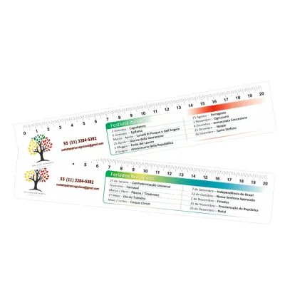 Régua de 20 cm em offset personalizada